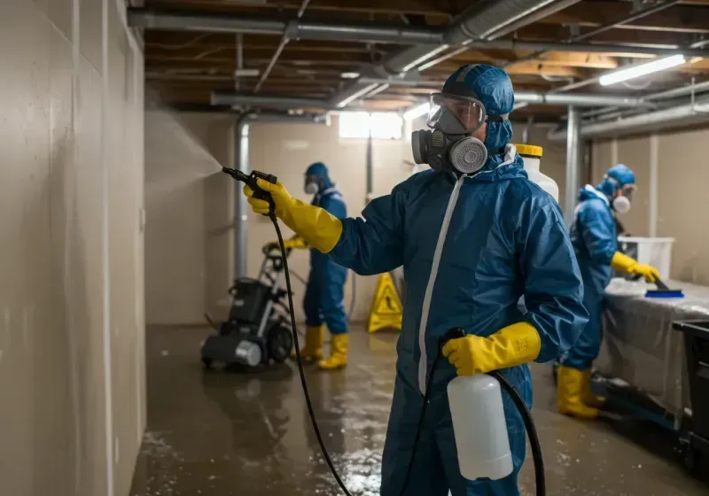 Basement Sanitization and Antimicrobial Treatment process in Fairmead, CA